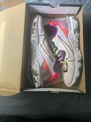 Size 11 Nike React Vision Barely Volt Pink
