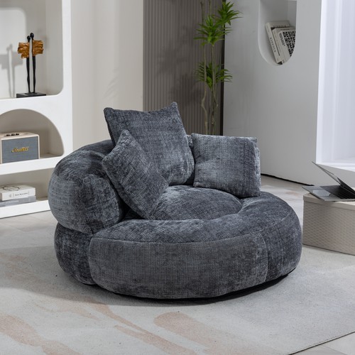 COOLMORE Lazy Sofa Durable Comfort Lounger High Back Bean Bag Chair Couch With T