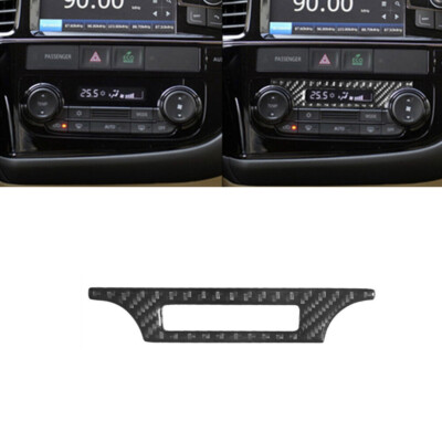 Carbon Fiber Climate Control LCD Frame Trim For Mitsubishi Outlander 2014-2016
