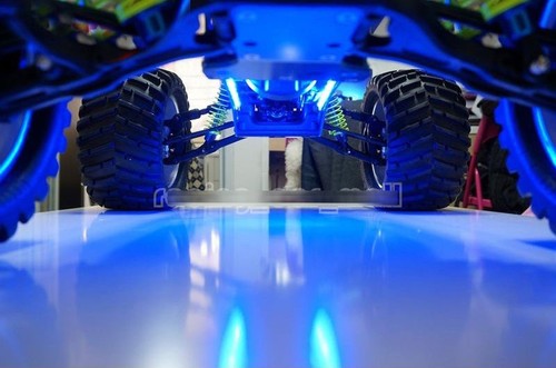 Rc Car Blue Led Light Strip Tube For Traxxas Rustler Stampede Summit X-Maxx - 第 3/12 張圖片