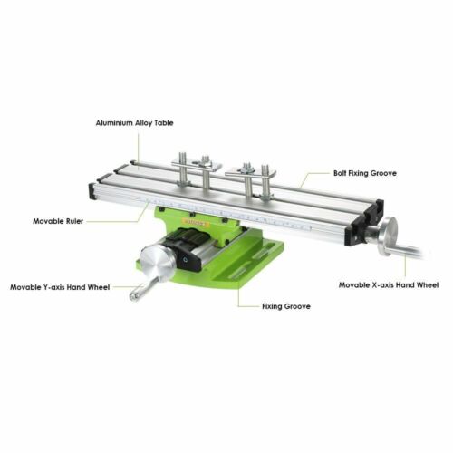 Bench Mini Compound Bench Drilling Slide Table Worktable Milling Working Cross - Picture 3 of 6