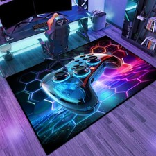Game Area Rug Teen Boys Carpet, 3D Gaming Rugs Gamepad Controller Mat for Boy...