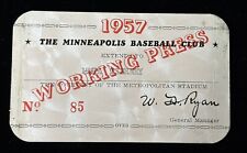 1957 Millers NAPBL Pass Ticket Orlando Cepeda Age 19/25 HR/108 RBI/.309 Giants⚾️ 1957 Millers NAPBL Pass Ticket Orlando Cepeda Age 19/25 HR/108 RBI/.309 Giants⚾️