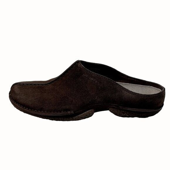 Mules Merrell Duet Groove Beetle marrone donna taglia 7 scamosciato