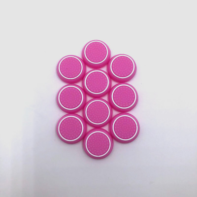 10pc Pink Analog Stick Controller Thumb Cover Thumbstick Xbox One PS4 5 White