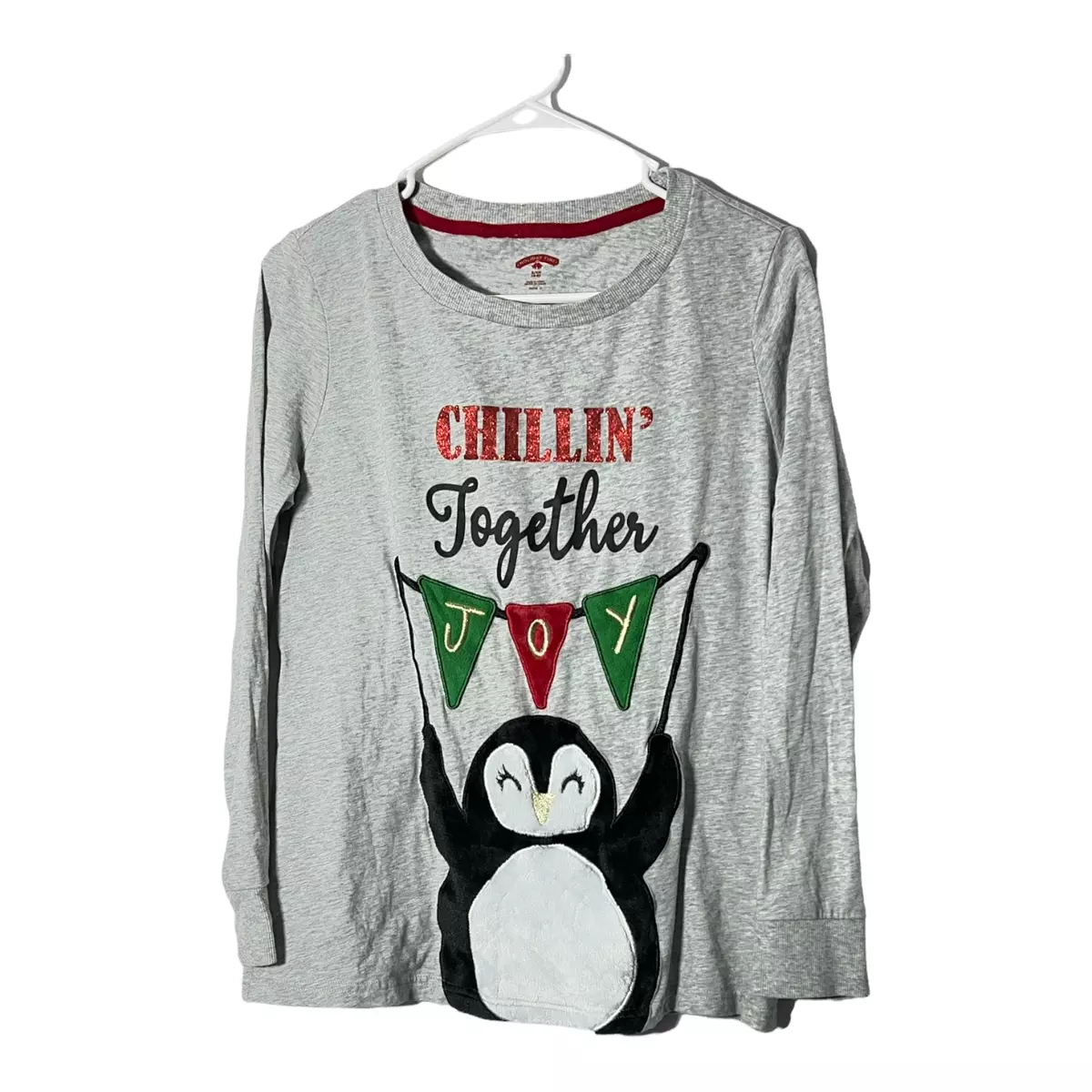 Holiday Time Womens long sleeve lightweight pullover Christmas
