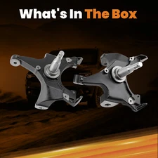 2" Drop Spindle Lowering Kit For Chevy GMC C1500 C2500 Tahoe Yukon 2WD 1988-1998