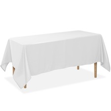 60 x 126 Inch Rectangular Tablecloth, Washable Polyester Fabric Table Cloth f...