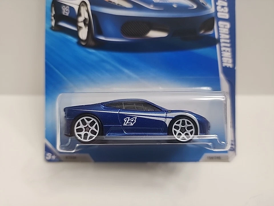 Hot Wheels HW Racing '10 Ferrari F430 Challenge Azul 154/240 Juguete R Us con PROTECCIÓN Foto 3 de 4