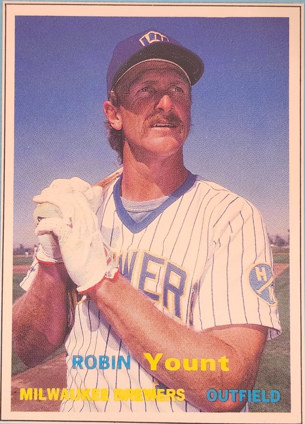 Robin Scd 1990 Scd Baseball Pocket Price - guides hand cut Robin Yount #22 for ...