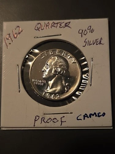 1962 (P) Washington Quarter Gem Proof 90% Silver