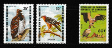 Cameroun 3 Bird of Prey Stamps UM