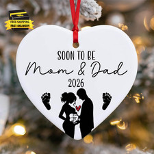 Expecting Baby Ornament 2026 - Pregnancy Announcement for Husband, Wife  Family