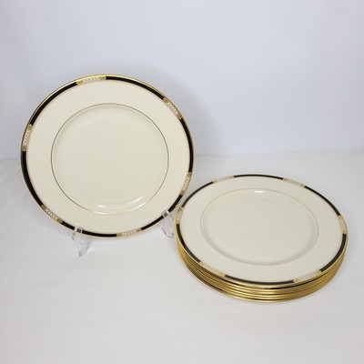 Set of 7 Lenox Hancock Presidential Collection Bone China 10 1/2'' Dinner Plates