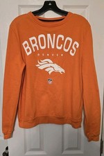 Denver Broncos NFL Team Apparel Orange Sweatshirt Mens Medium Fleece 2015