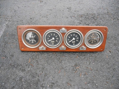 #ad Vintage Stewart Warner Marine dual tach amps oil pressure boat gauges tachometer $250.00