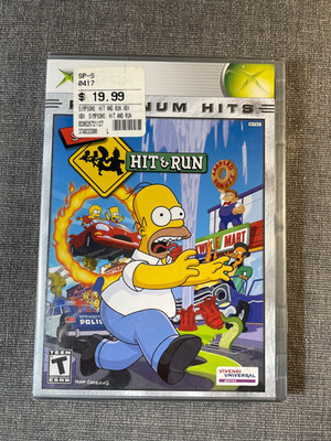 The Simpsons: Hit & Run Xbox Platinum Hits 2004 Vivendi New Sealed Never Opened
