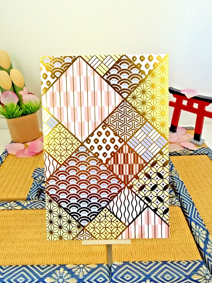 Japanese Postcards Kyoto Pattern Set of 3 Curated in Tokyo Gift Art Japan Card - Image 3 of 4