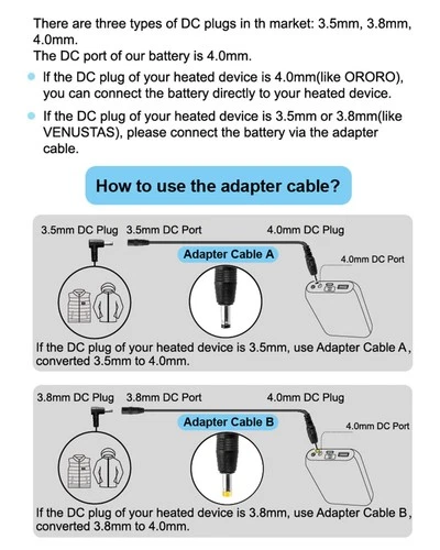 16000mAh Rechargeable Battery Pack for Heated Vest, LED Display, Portable Power image 4