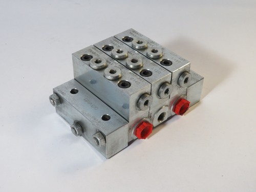 Graco Trabon MSP-40T Divider Valve Manifold Assembly C/W 2x 40T and 1x 20T USED