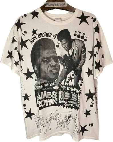 BACKSTOCK Co James Brown Shirt RARE XL Vintage Vintage vintage concert t-shirt, vintage, size XL, single stitch, B+ condition