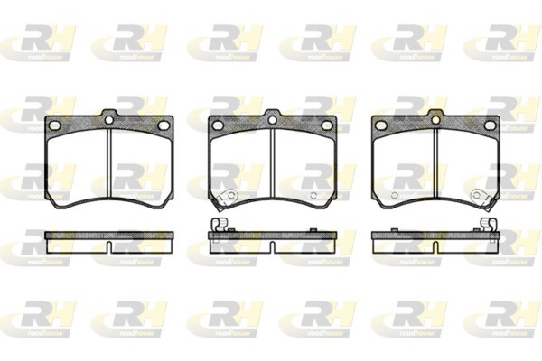 Bremsbelagsatz Scheibenbremse Roadhouse 2333.02 FüR Mazda 323 4 BG MX EC 5 BA 1-image