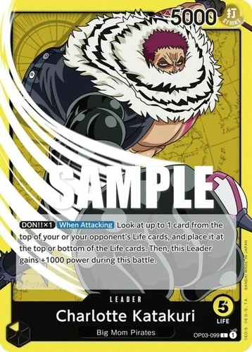 NM-Mint, English One Piece Charlotte Katakuri - OP03-099 - L Pillars of Strength