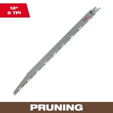 Milwaukee Pruning Reciprocating Saw Blade, 12in., 4/5 TPI, Model# 48-00-1305