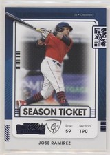 2021 Panini Contenders Season Ticket Blue Jose Ramirez #43 04cw