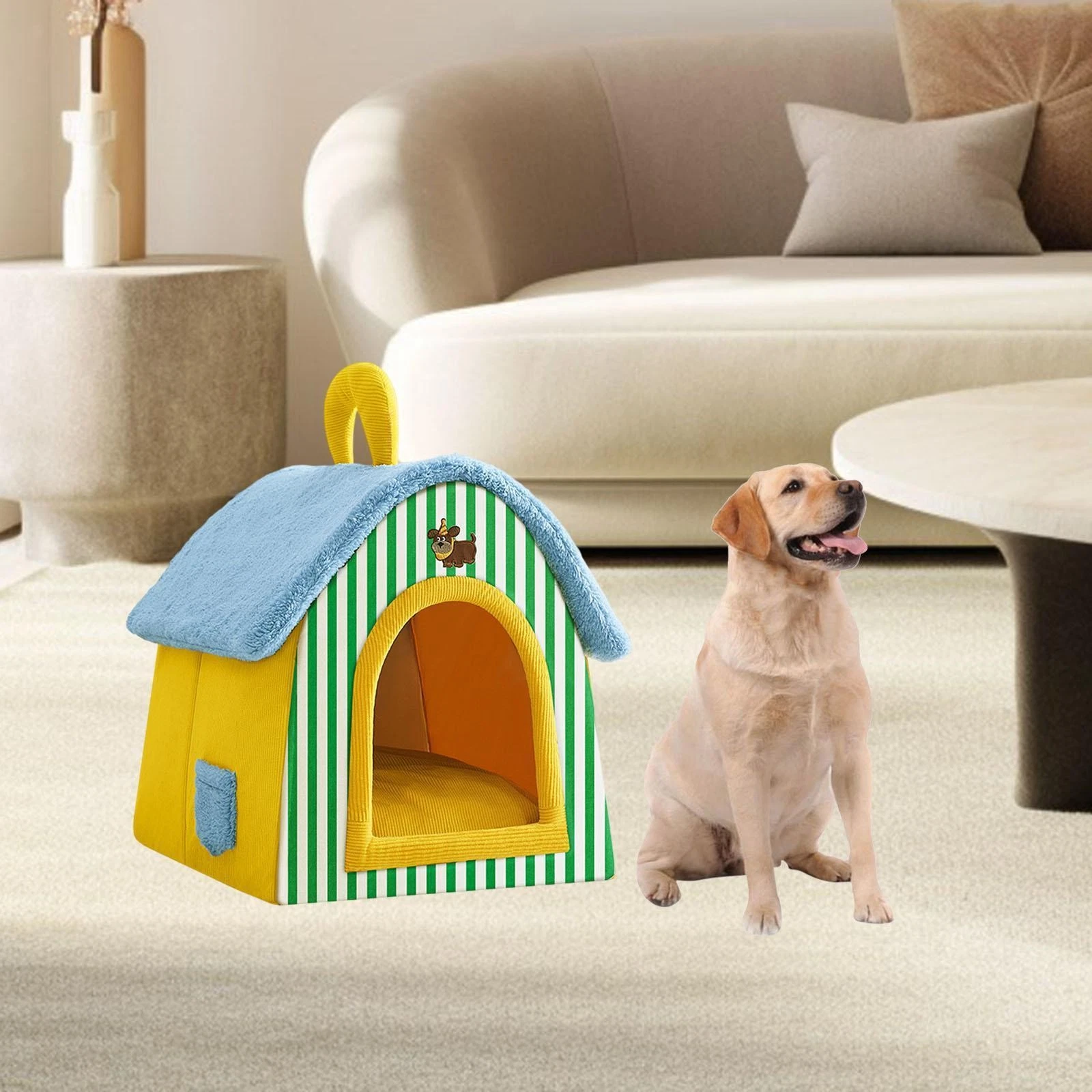 Comfortable Cat House Cat Bed Tent with Non Slip Bottom Pet Bed for Puppy Small