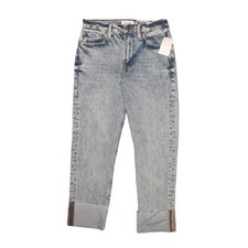 FRAME NEW $268 Le Piper Wide Cuff Crop Straig...