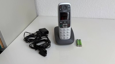 Gigaset E560H Schnurlostelefon Große Tasten Taschenlampe mit neuen Akkus