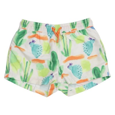 Zara, Badeshorts, Größe: 98, Weiß/Mehrfarbig, Polyester, Sonstiges, Jungen #tX8