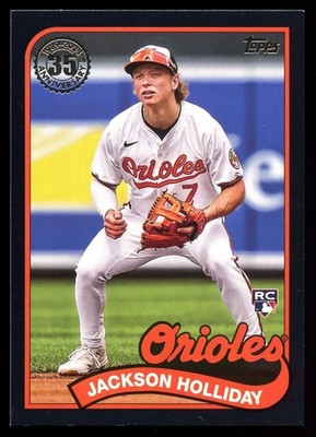 2024 Topps Update 1989 Baseball Black Parallel Jackson Holliday /299 Rookie