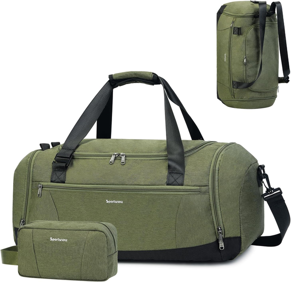 Sporttasche Rucksack Herren Reisetasche Mit Schuhfach & Nassfach Und Kulturbeute-image