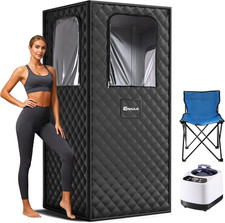 Portable Home Sauna - Personal Steam Sauna Tent with 3L Steamer 9 Temperature Le