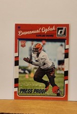 2016 Donruss Emmanuel Ogbah #315 Rookie Card Press Proof Blue RC Browns