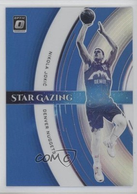 2021 Panini Donruss Optic Star Gazing Blue Prizm 4/49 Nikola Jokic Jokić #5 0rz7