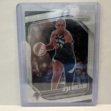 2025 Panini Prizm WNBA - A'ja Wilson #76 White Seismic Prizm