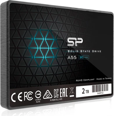 Silicon-power 2.5インチ SSD 2TB Silicon Power 2TB SSD 2.5 SATA A55 High Speed Internal Storage 内蔵型SSD