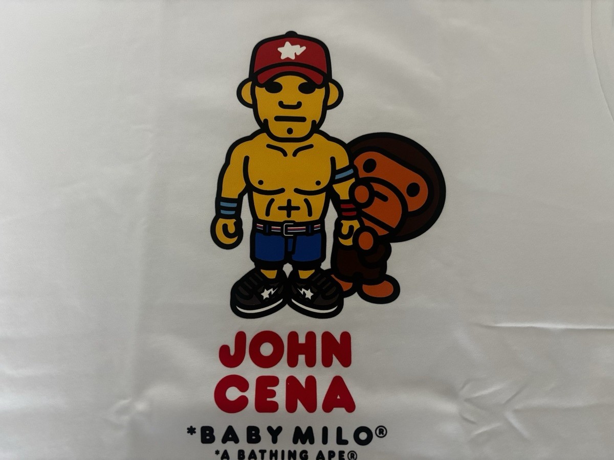 Authentic a bathing ape bape x WWE John Cena baby milo relate fit