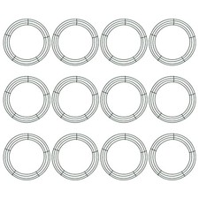 12 Pack 12 Inch Metal Wreath Frames/Form/Ring for DIY Christmas, New Year,Wed...