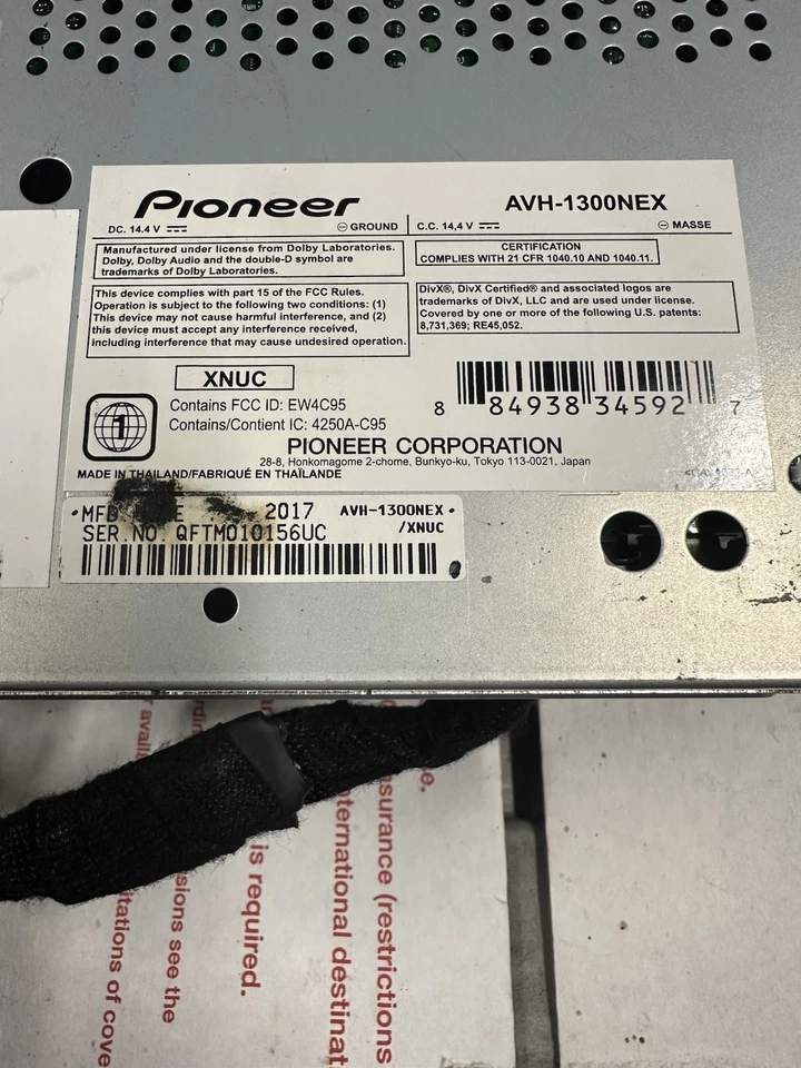 Pioneer AVH-1300NEX Multimedia DVD Receiver with 6.2" WVGA Display/Apple CarPlay - Image 4 of 4