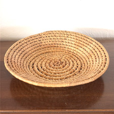 Vintage Native American Papago (Tohono O' Odom) Fanning Basket 9.5" Sifting Tray