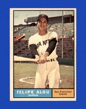 Near-Mint to Mint 1961 Felipe Alou Topps Baseball Card #565/San Francisco Giants
