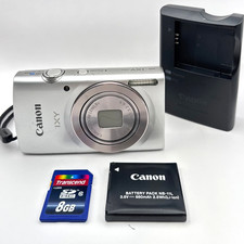  Excellent Canon IXY 180/Silver 20MP Compact Digital Camera/Tested/Japan