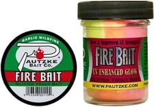 Pautzke Fire Bait Garlic Wildfire 1.5oz Glitter Trout Dough Bait