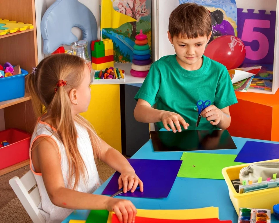 Outus 16 Pcs Plastic Cubby Bins with Labels, Stackable Storage Tubs, 6 Colors - Image 2 of 4