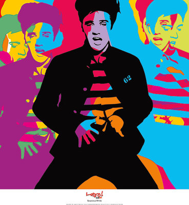 Suspicious Minds by Lobo - Elvis Presley Art Print Modern Pop Poster 24x26