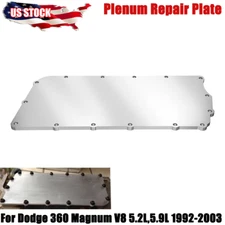 For Dodge 360 Magnum V8 5.2L,5.9L 1992-2003 Plenum Repair Plate 8MM Aluminum US